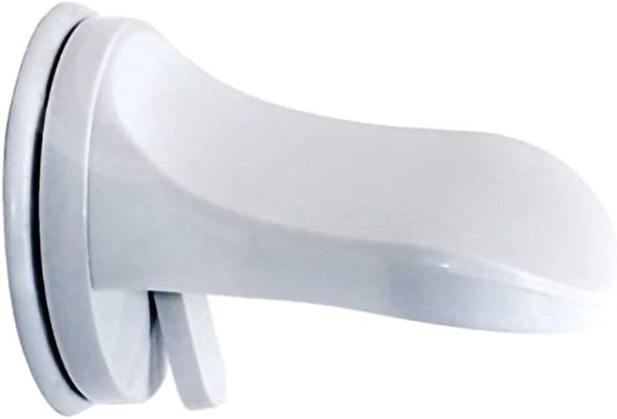 SnelShoppen - Badkamer Voetsteun, Plastic Douche Scheerbeensteun met Zuigcup voor Thuis, Verstelbaar, Voor Glad en Droog Oppervlak, Ideaal voor Douche