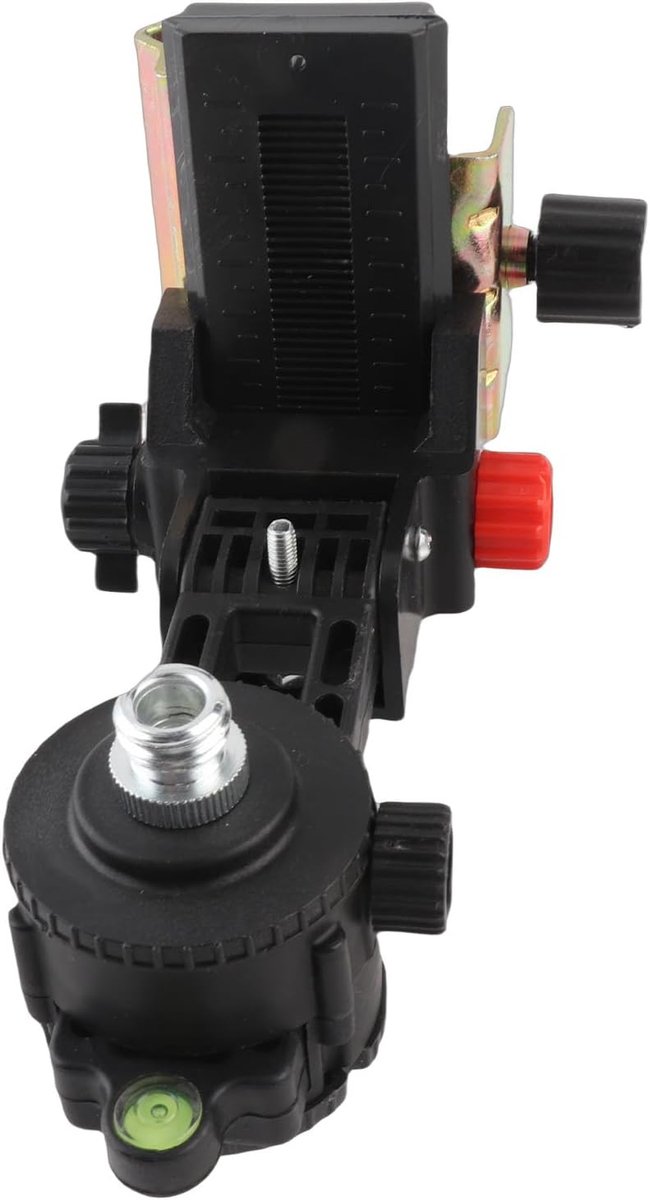 SnelShoppen - Fine Tuning Bracket Laser Level Adapter, Verstelbare Telescopische Polenhouder met 360° Rotatie, Multifunctioneel Meetinstrument voor Pr