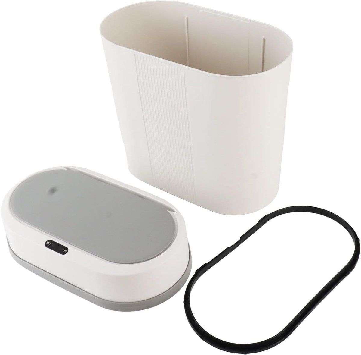 SnelShoppen - 12L Slimme Afvalbak met Automatische Sensor, Contactloze Keuken Prullenbak, Hygienisch en Handig, Batterij Aangedreven, Ideaal voor Huis