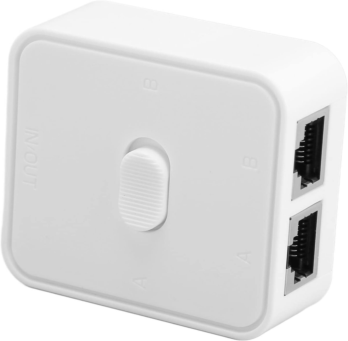 SnelShoppen - 2 Poorts Gigabit Netwerk Switch, 10/100/1000Mbps RJ45 Netwerk Splitter Picker voor Thuis en Kantoor