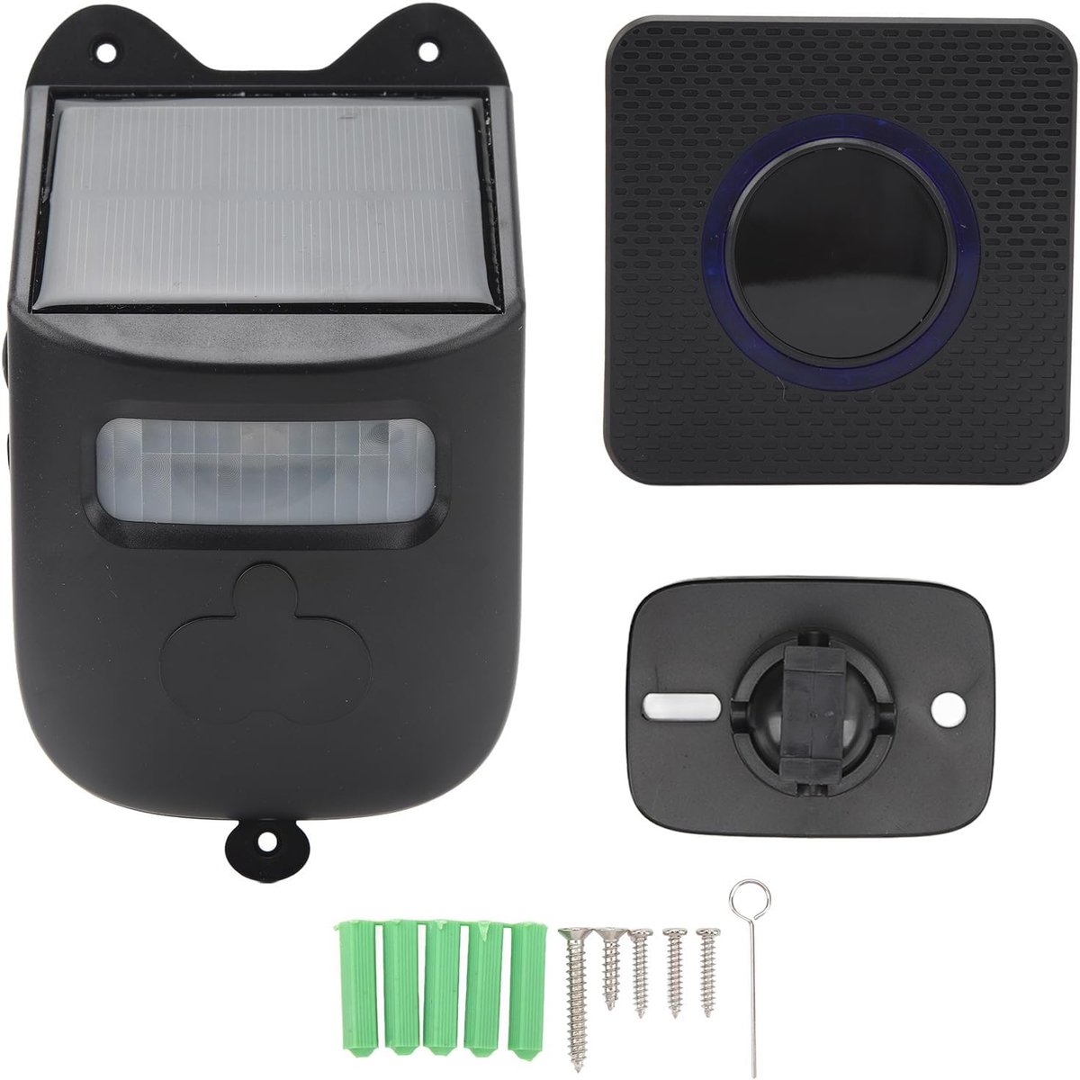 SnelShoppen - Solar Oprit Alarm met Infraroodsensor en Digitale Weergave, Bewegingsdetector Alarm voor Thuis, Zakelijk, Winkel, Kantoor en School