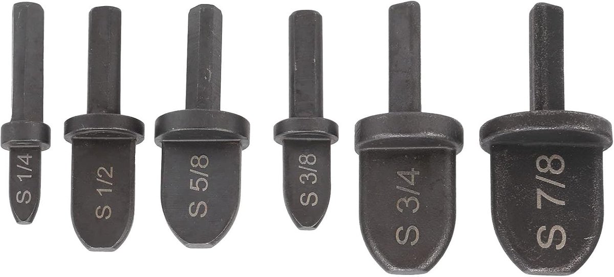 SnelShoppen - 6-delige Tube Expander Set met Rond Handvat voor Airconditioning Pijp Verlenging, Hoogwaardige Lagerstaal, Geschikt voor Elektrische Boo
