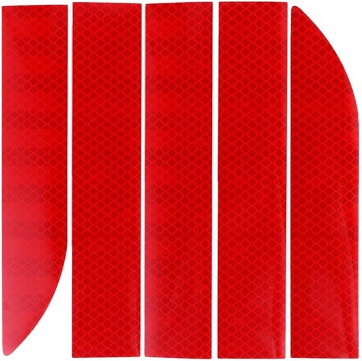 SnelShoppen - Pack van 5 Reflecterende Stickers, Hoge Intensiteit, Sterke Strepen, Waterproof, Duurzame Hechting, Auto Stickers voor Persoonlijke Voor