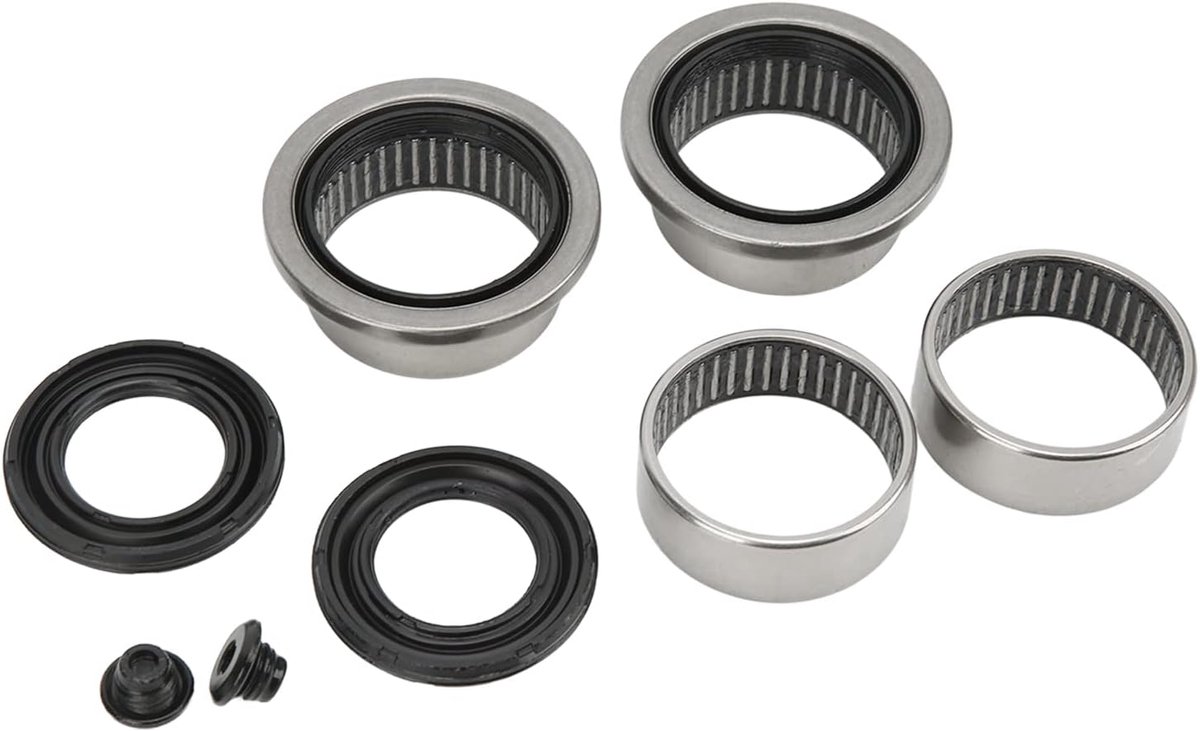 SnelShoppen - 8-delige Swingarm Reparatie Kit - 5131A6 Stalen Legering Achteras Naald Lager Vervangingsset voor Peugeot 206 47mm As