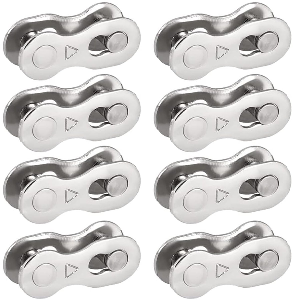 Fiets ketting schakels 8 paar - herbruikbaar staal - gladde randen - voor tijdelijke kettingreparatie - ShopVlot