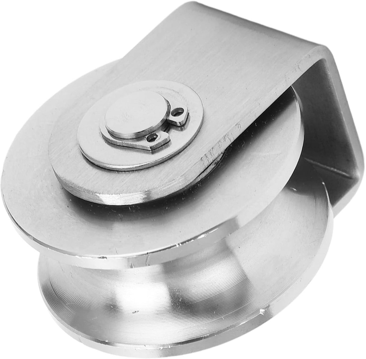 SnelShoppen - U Vorm Groefwiel, U Type Groefwiel, RVS Groefwiel Pulley voor Metalen Kabelrail voor Schuifdeur, Industrieel, Diameter 10mm