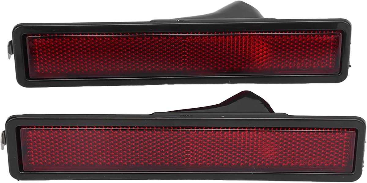 SnelShoppen - Set van 2 Zijknipperlicht Hoesdeksels Vervanging voor E30 E32 E34 318i 325i 525i 735i (Rood)