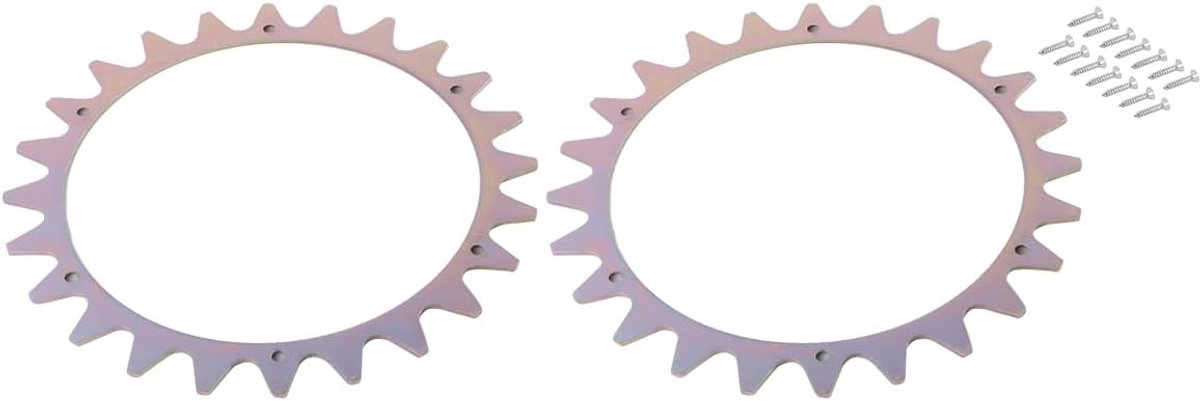Wielspikes voor robotmaaier 225mm - RVS antislip - Verhoogt grip op natte gazons - ShopVlot