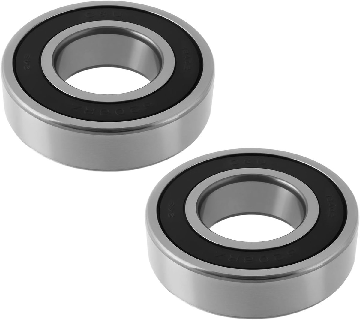 SnelShoppen - 2PCS 6206-2RS Dubbele Rubber Sealslaglager 30x62x16mm Geïsoleerde Lagertjes voor Industrieel Apparatuur Rotormotor Rollers