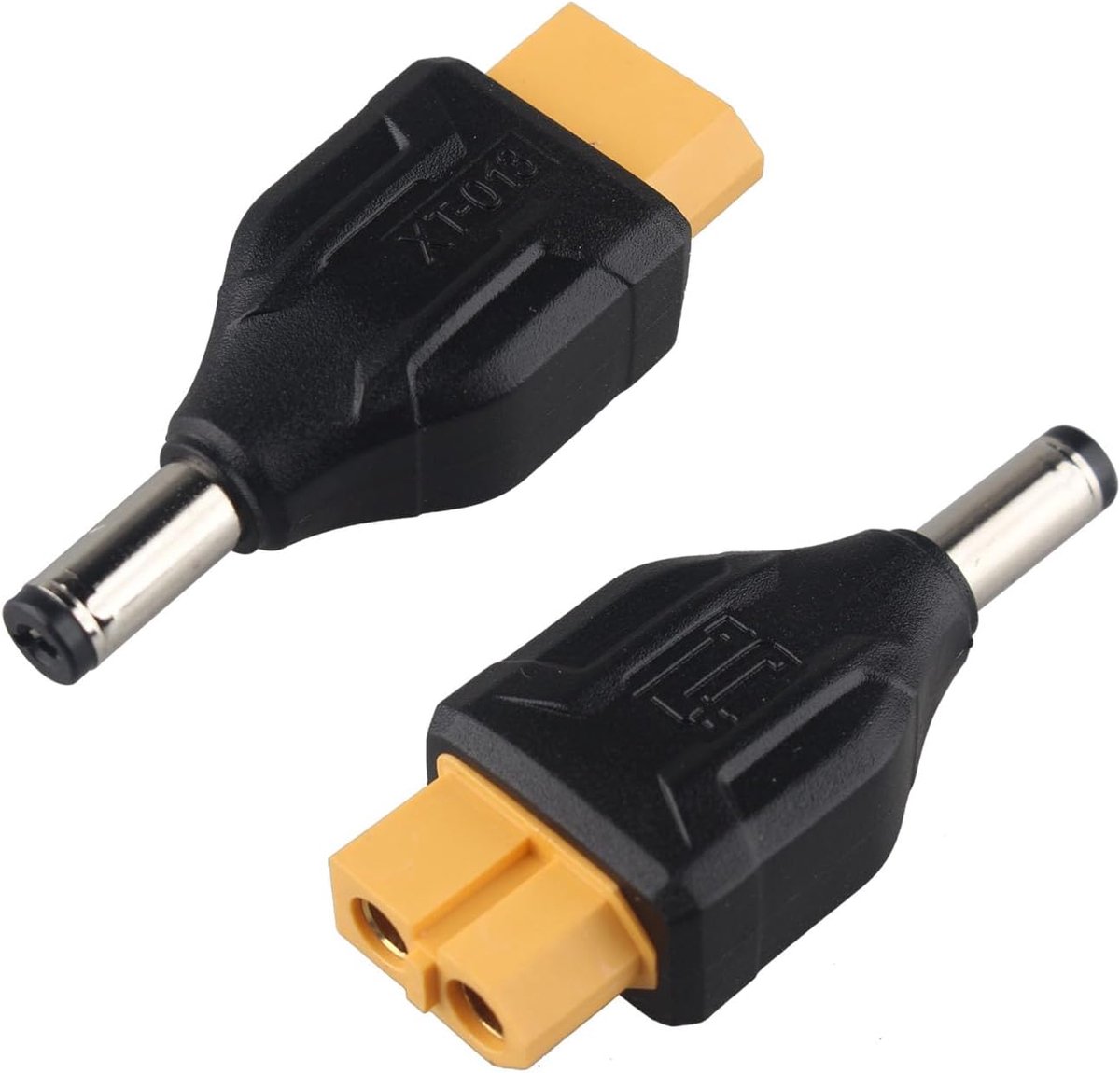 SnelShoppen - 2PCS DC5521 Mannetje naar XT60 Vrouwelijk Connector Adapter voor Drones, FPV Monitor, Energievoorziening en Zonnepaneel - Plug en Play,