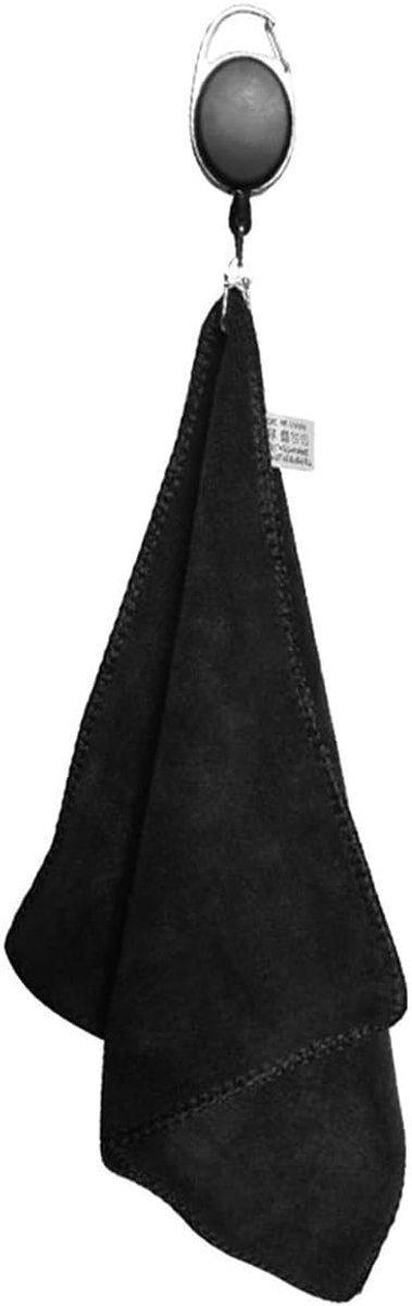 SnelShoppen - 2-delige Golfhanddoek Set met Retractable Buckle, Sneldrogend Materiaal, Golf Schoonmaakdoek voor Buitenactiviteiten en Diverse Gelegenh