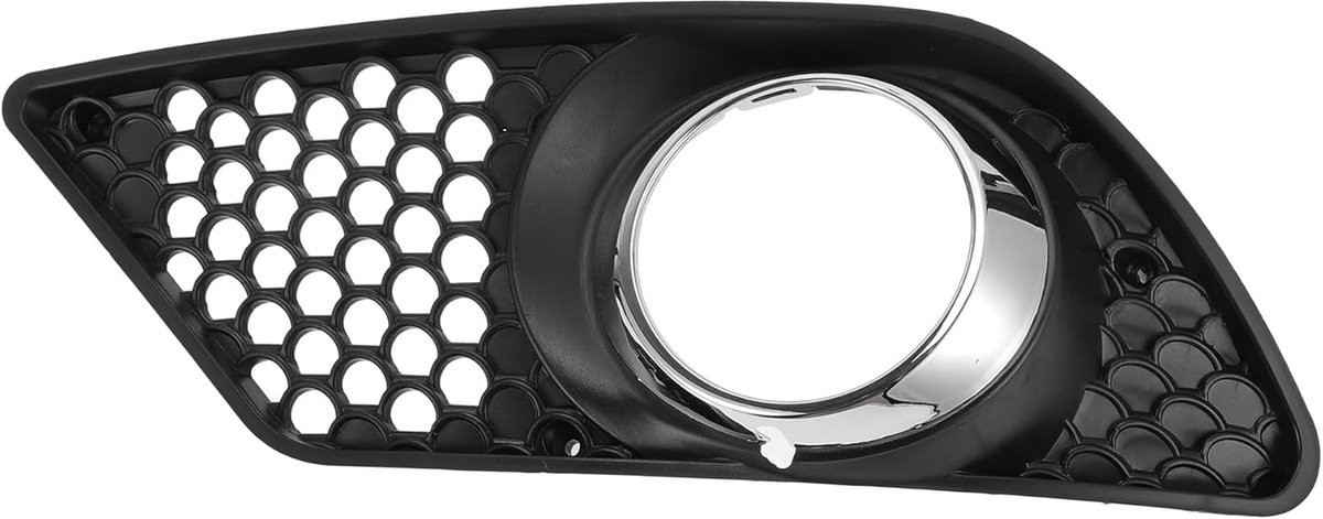 SnelShoppen - Fog Light Grid Cover voor Mercedes-Benz C300 C250 C350 2008-2014 Onderbumper Zwart Zilver ABS 1 Stuk