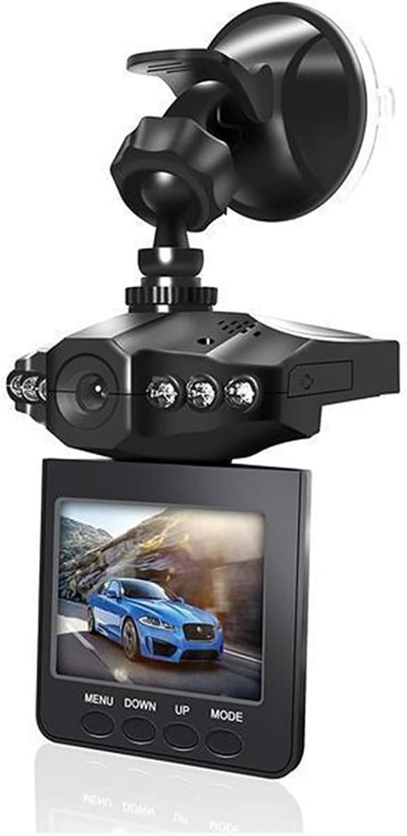 Dash Cam voor Auto - Zwart - 2,5 Inch - Met Nachtzicht en Bewegingsdetectie - Voor Rijden en Parkeren