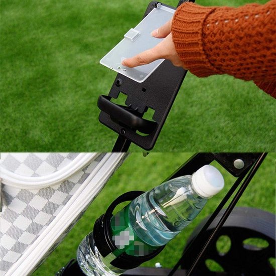 Golf Trolley - Golfkar - Golfen - Opvouwbaar - 2-wiel - Zwart — afbeelding 3