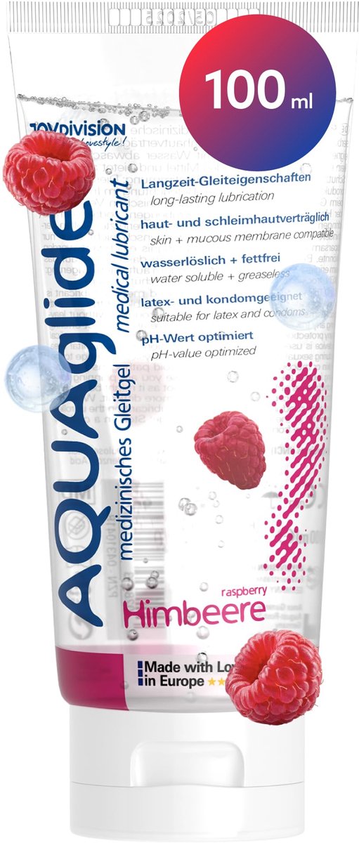 AQUAglide Glijmiddel Frambozen - 100 ml
