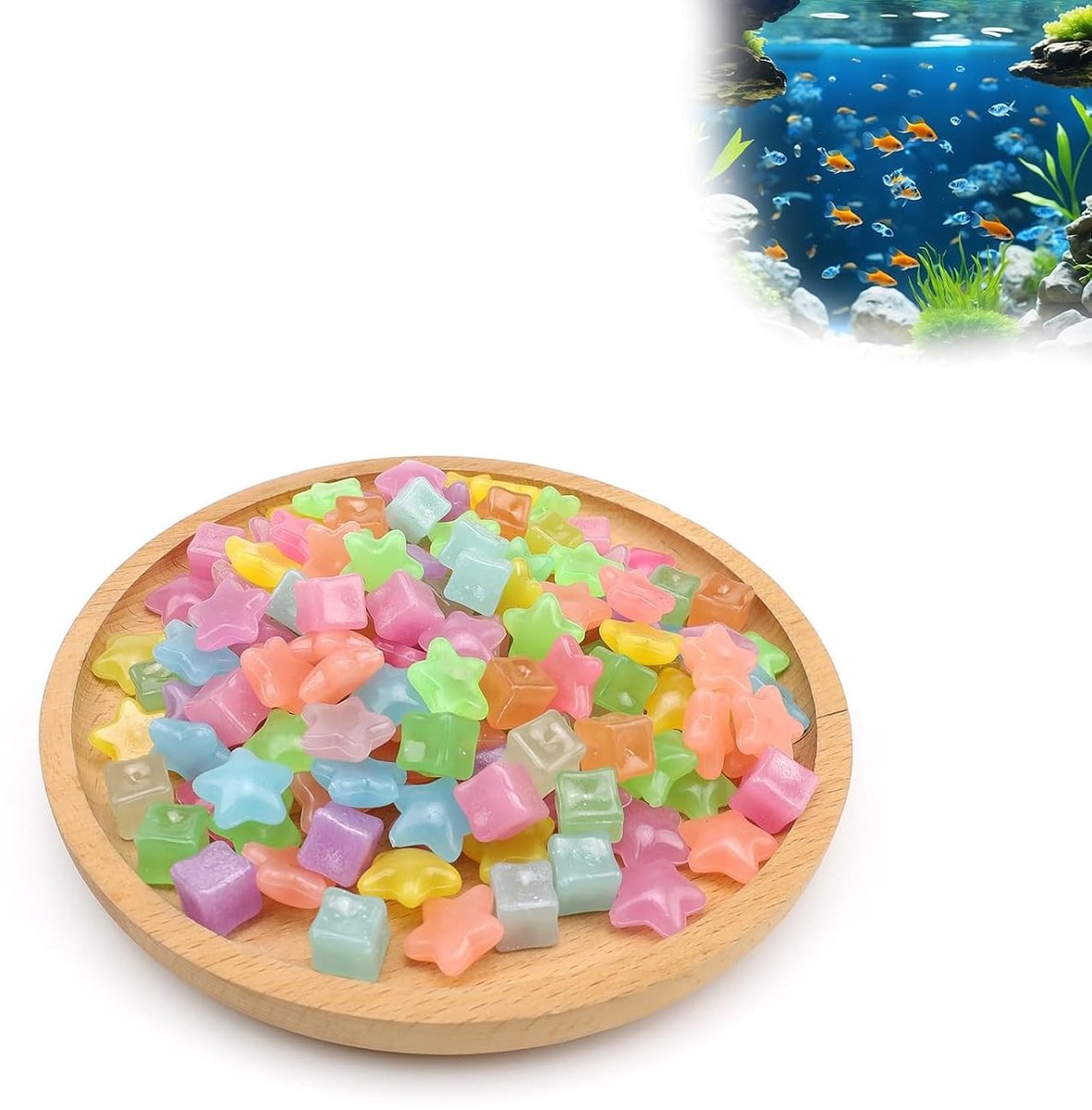 Kleurige Luminiserende Steentjes voor Decoratie in Vazen, Tuin, Patio en Aquarium - 150 Stuks