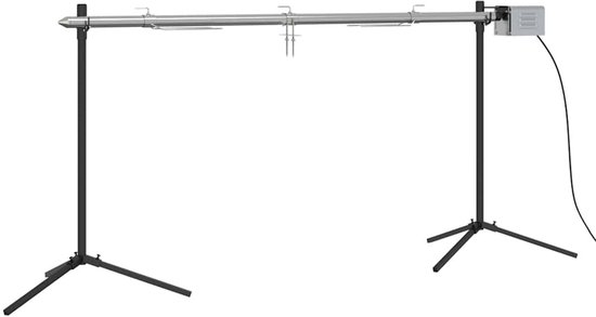 vidaXL - Barbecue - grill- - en - bakset - automatisch - roestvrij - staal van Merkloos — afbeelding 4
