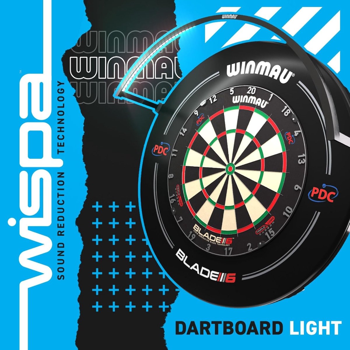 Dartbord Verlichting - Dart Verlichting - Dartspel Verbeteren - Geen Schaduw - 74 x 20 cm - Zwart