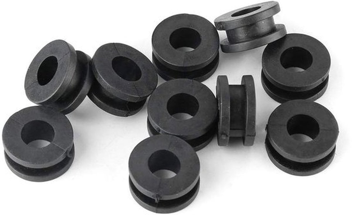 Duurzame Rubber Ringen voor Motorfietsen - 10 Stuks - Ideaal voor Bevestiging en Bescherming van Fairings