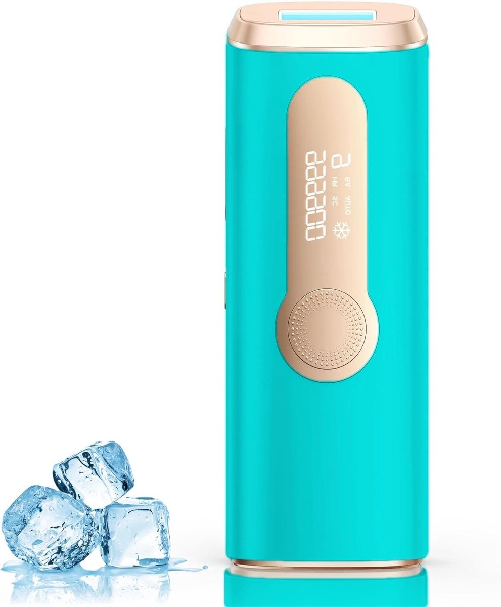 IPL Ontharingssysteem - Licht Ontharingsapparaat - Gladde Huid - Pijnloze Koeling - 6 Stuks - Cyaan