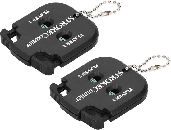 SnelShoppen - Compteur De Golf Score Telling Mini Scorecounter Keychain - 2 Stuks Draagbaar Golf Scorebord en Timer - Ideaal Voor Sporten, Golf, Petan van Snelshoppen — afbeelding 3