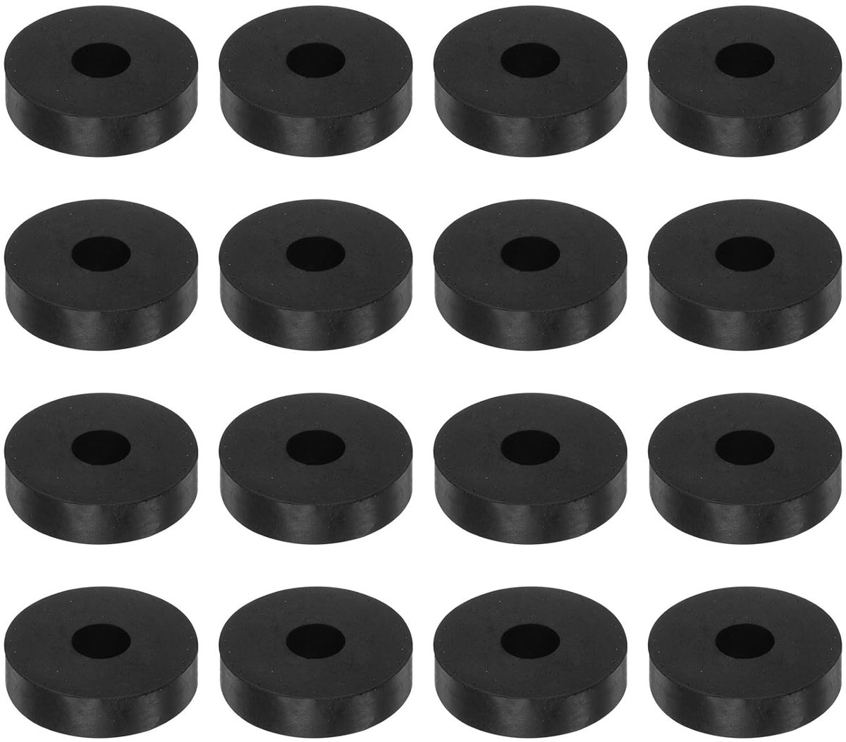 SnelShoppen - 16 Stuks Rubber Basis Schijven Rubber Spacer 40mm AD 12mm ID 10mm Dikte Neopreen Ronde Vibration Dampers Pads Isolator Bussen voor Auto'
