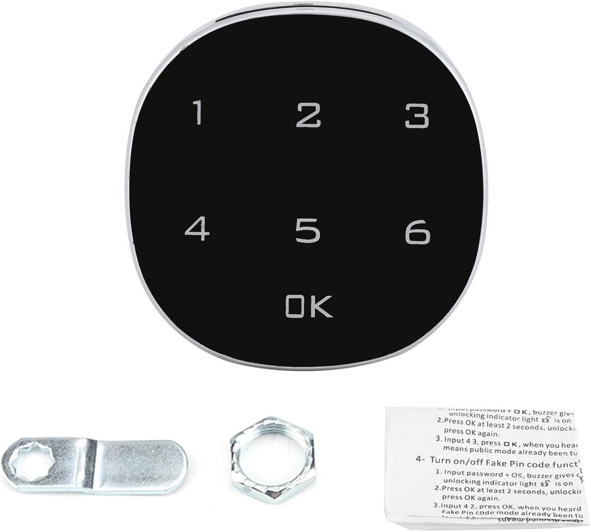 SnelShoppen - Digitale Code Slot, Zinklegering Combinatie Slot voor Kast, Gereedschapskist, Kluis, Zonder Batterij, Veilig en Handig voor Thuis en Kan