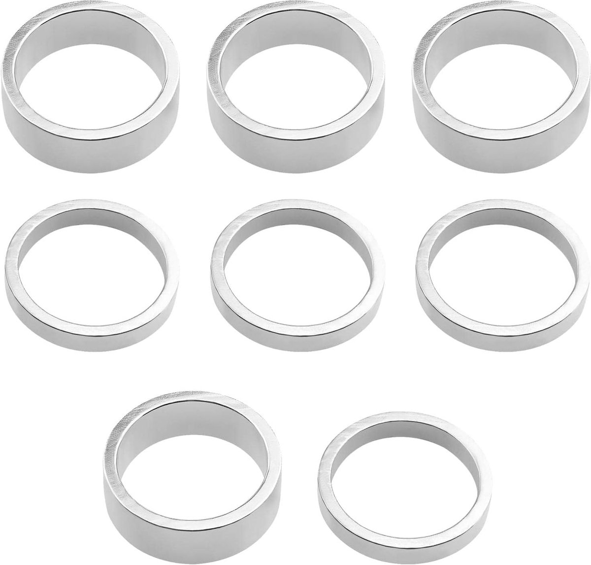 Fiets headset spacers 25.4 mm - aluminium - vervangingsset - verhoog je stuurcomfort - ShopVlot