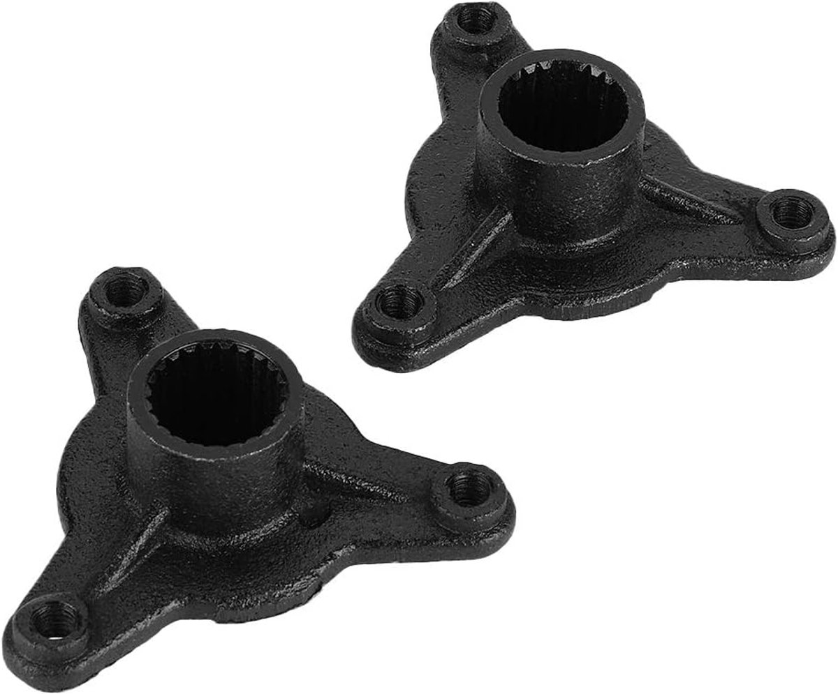 SnelShoppen - Sterke Aluminium Achterwielnaaf 78mm - 1 Paar - 3 Studs Roestvrij Staal - Voor 110cc Quad ATV Dune Buggy Go Kart