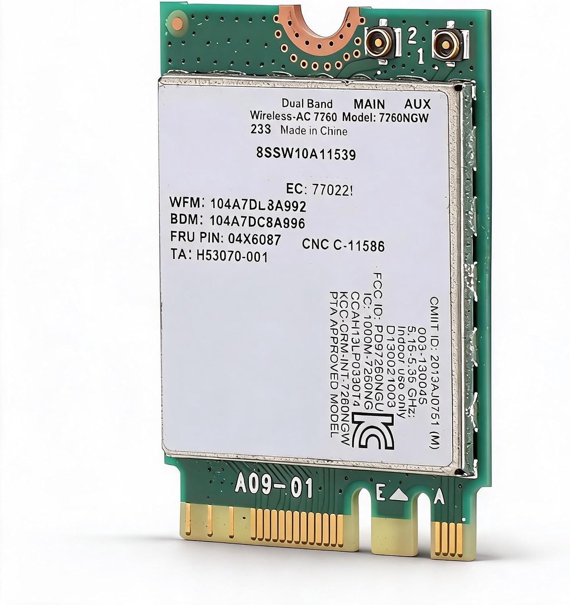 SnelShoppen - Draadloze Netwerkkaart voor Laptop, Dual-band Wifi Kaart voor Thinkpad FRU04X6087, Verbeterde WiFi Snelheid en Betrouwbaarheid