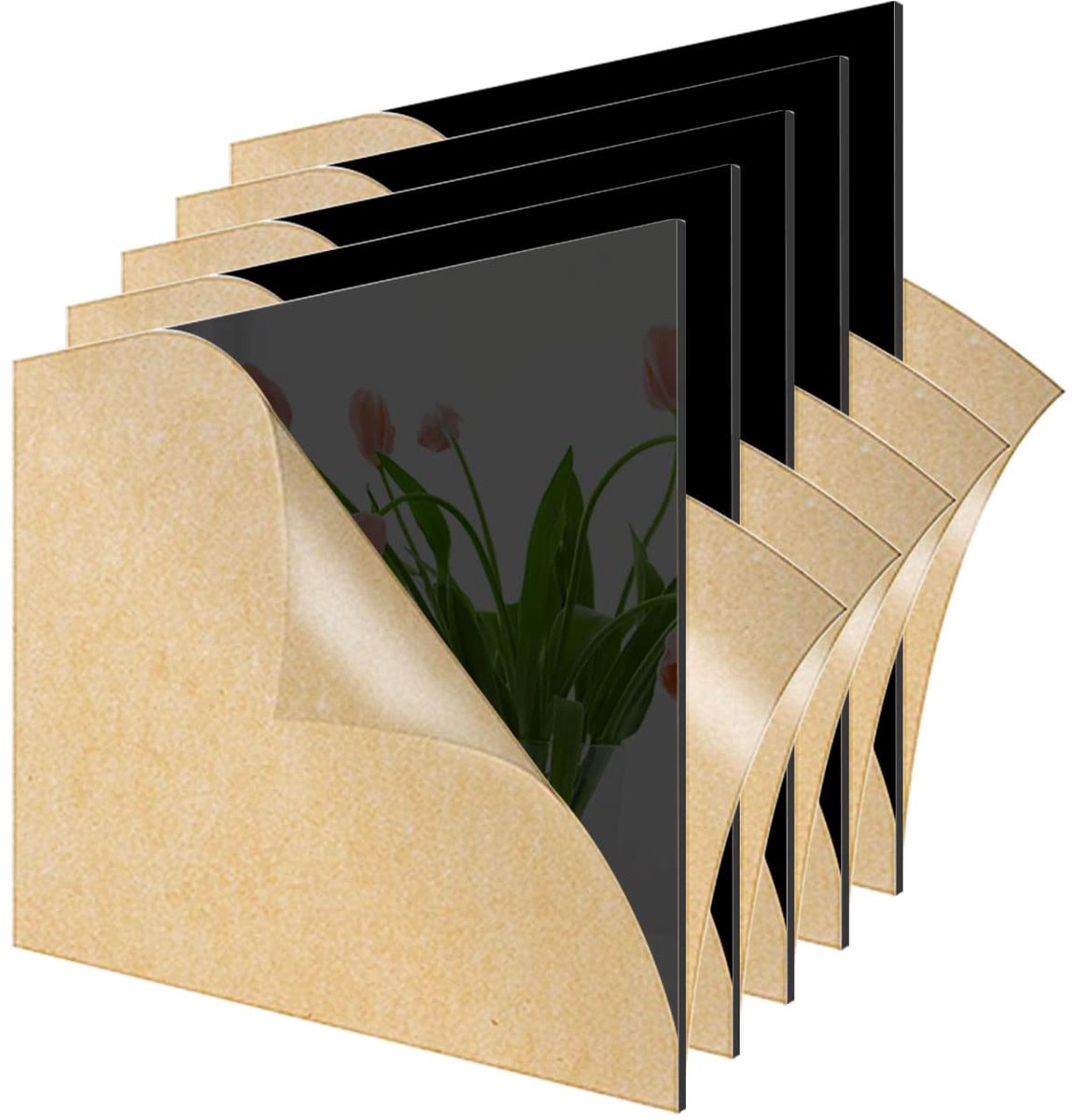 Acrylaatplaten A5 - Zwart kunststof - Flexibel en duurzaam - Ideaal voor kunst en fotografie - ShopVlot