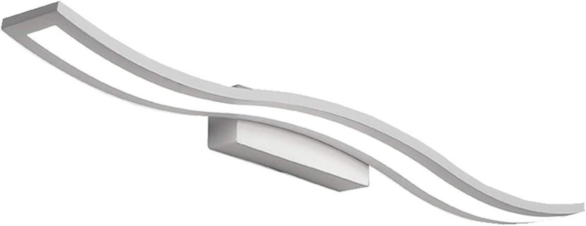 Wandlamp Spiegel - Badkamerlamp Kaptafel - Verlichting Aanbrengen - Gebogen Kap - Niet Gespecificeerd - Wit Zwart