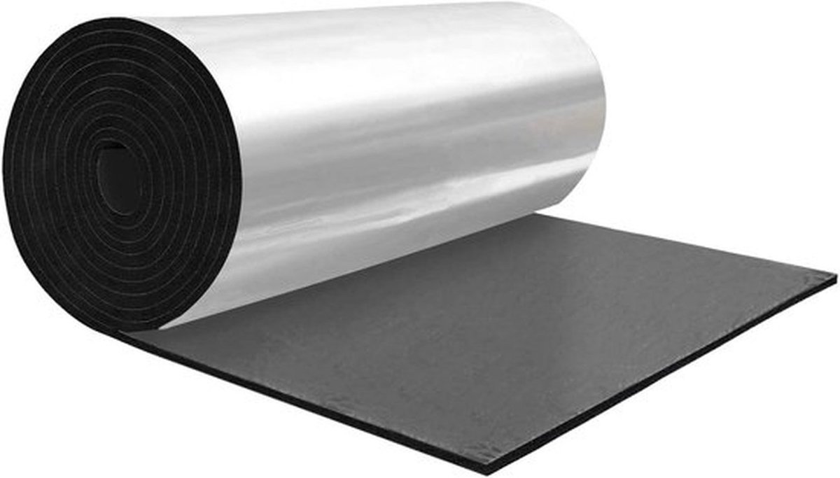 Geluidsdempingsmat 15mm - Aluminium - Zelfklevend - Waterdicht - Vlamvertragend - 8.1 sqft Dekking - Geluidsisolatiemateriaal