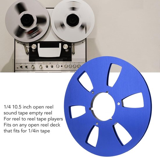 Lege tape spoel 1/4 10,5 inch - Universele open reel - Roestvrijstalen schroeven - ShopVlot — afbeelding 5