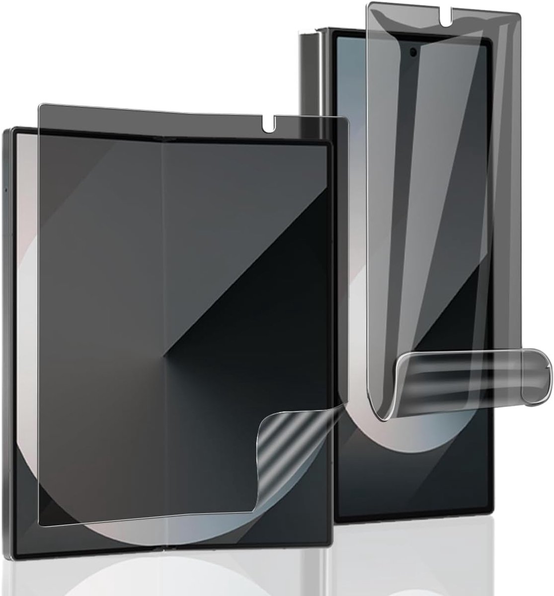 Beschermfolie voor Galaxy Z Fold 6 inkijkbescherming, zachte TPU-folie 1 stuk met 1 externe displaybeschermfolie [1 + - ShopVlot