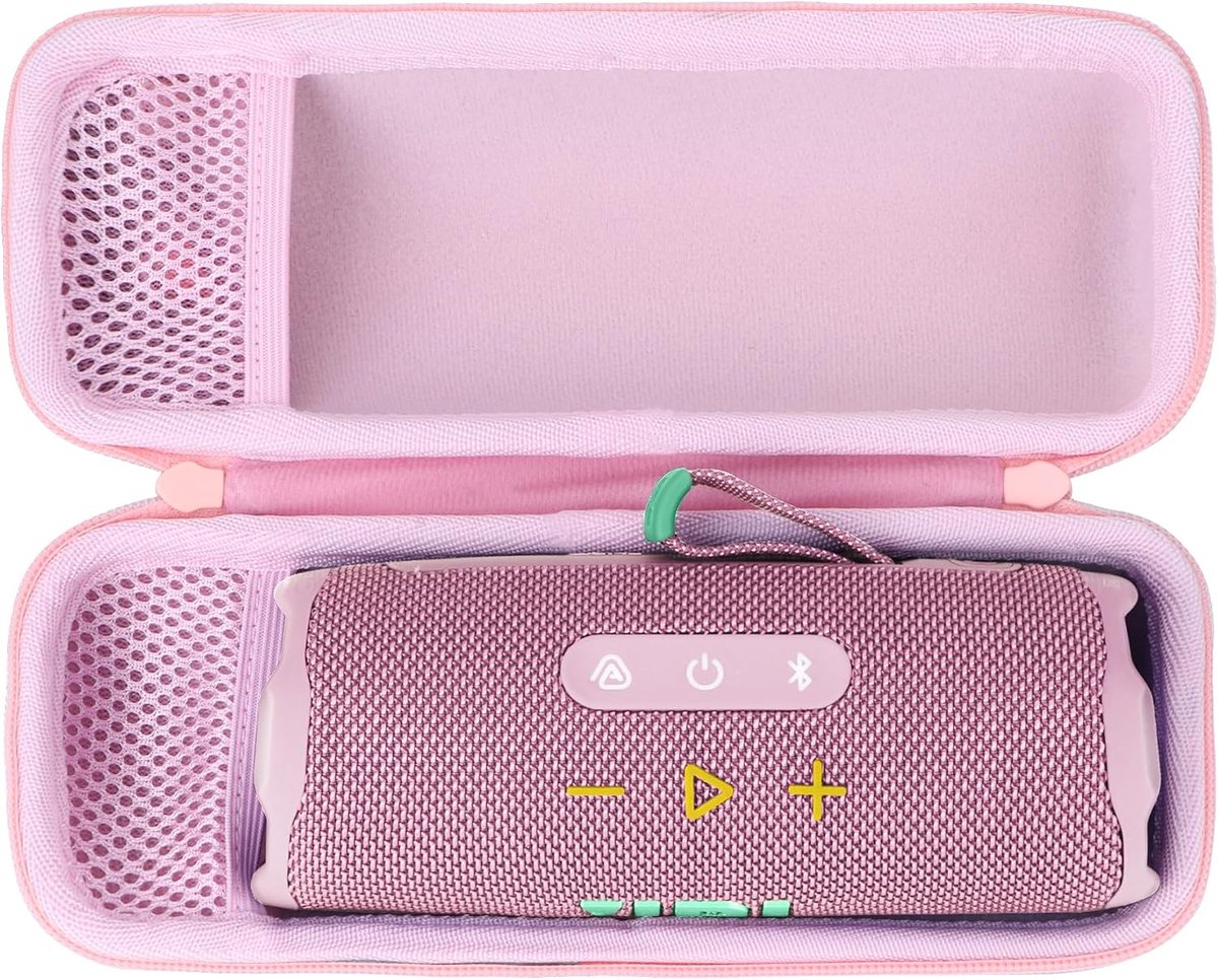 Lebakort Hard Case Compatible with JBL Flip 7/6 /5/4 Waterproof Portable Speaker (Pink Case), pink - ShopVlot