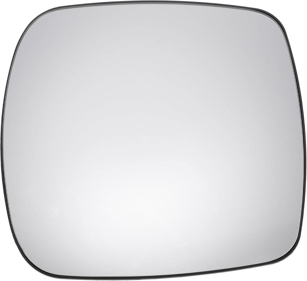 SnelShoppen - Vervangingsglas Achteruitkijkspiegel Rechts Convex Verwarmd Wit voor Renault Kangoo 2008-2012 - Inclusief Bevestigingsplaat