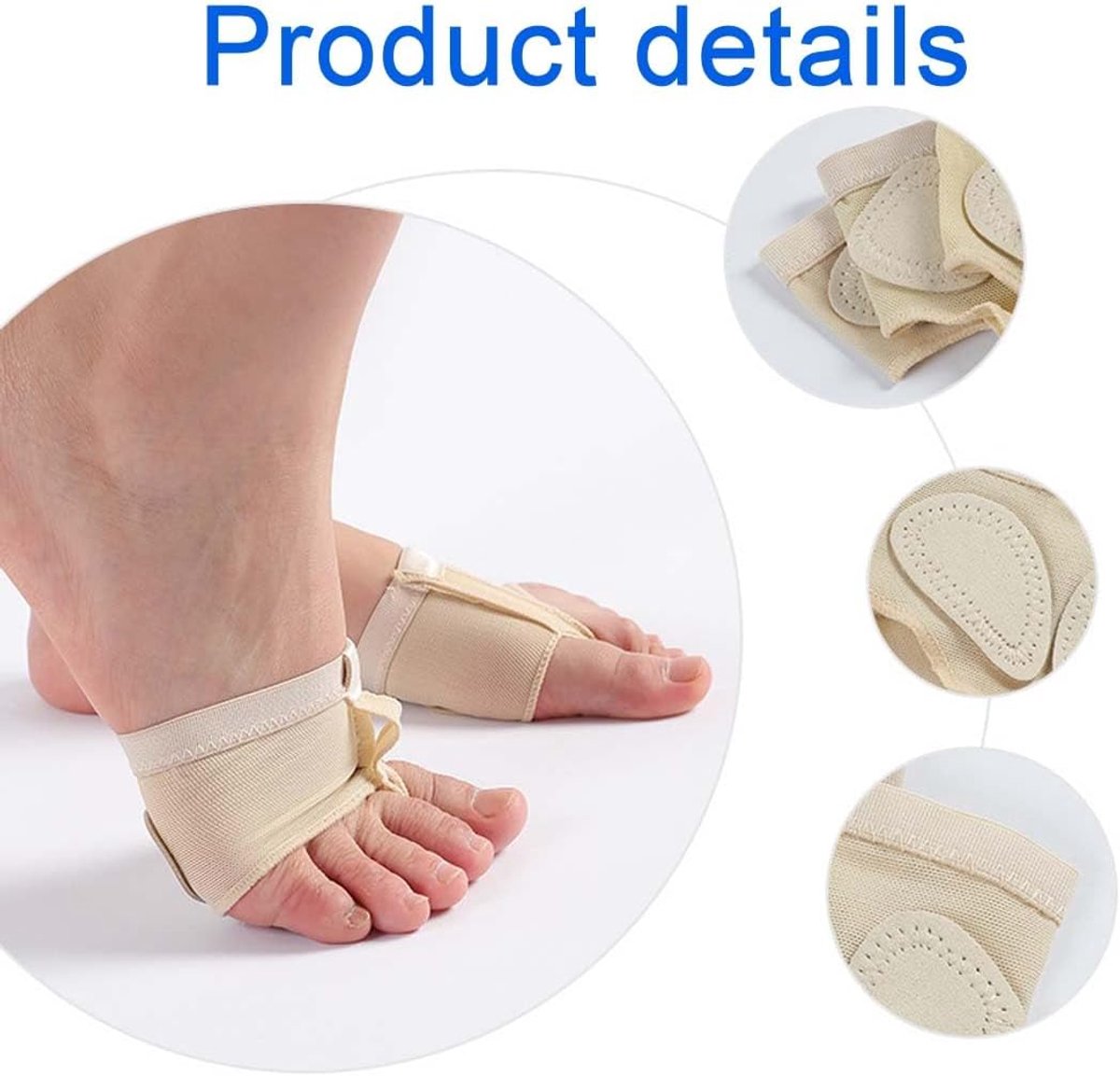 Danshoes non-slip maat M - microvezel en elastisch gaas - dubbele bescherming - ideaal voor dansen - SnelShoppen