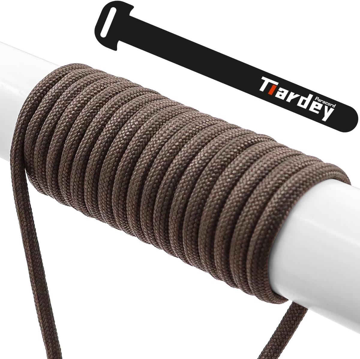 SnelShoppen - Paracord 4mm 100ft (31m) Nylon Touw, 7-Kern Strengen, Scheurvast, Militair Spec Type III, Draagt tot 250kg, Ideaal voor Camping en Outdo