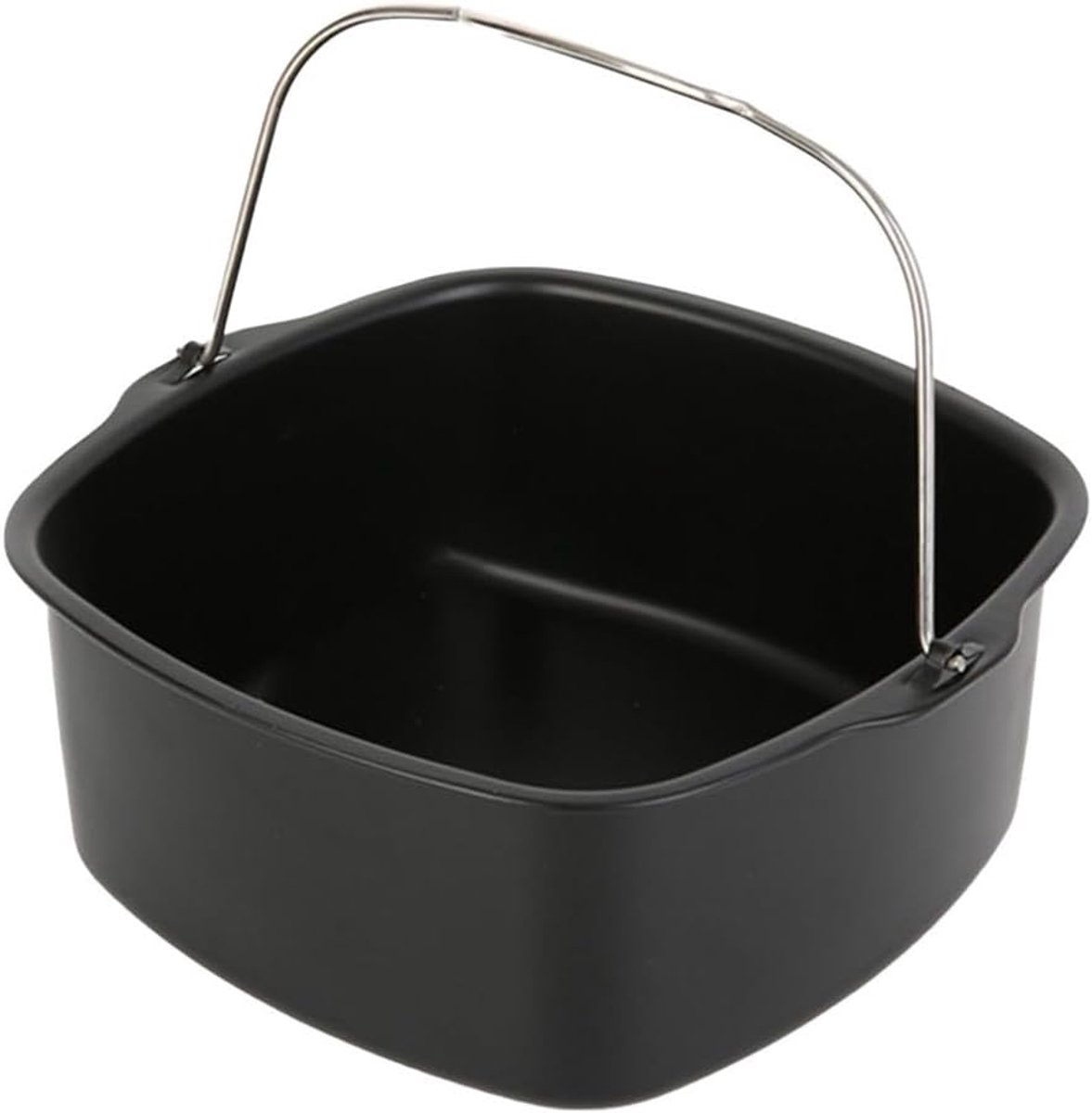 SnelShoppen - Cake Bakvorm Griddle Mand, Antiaanbaklaag Aluminium Staal Bakvorm Airfryer Accessoires voor Magnetron Oven Airfryer (20 cm)