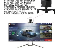 SnelShoppen - Head Sight Tracker voor TrackNP / IR 6DOF Hoofd Tracking Gaming Systeem - Professionele Optische Infrarood Head Posture Controller voor