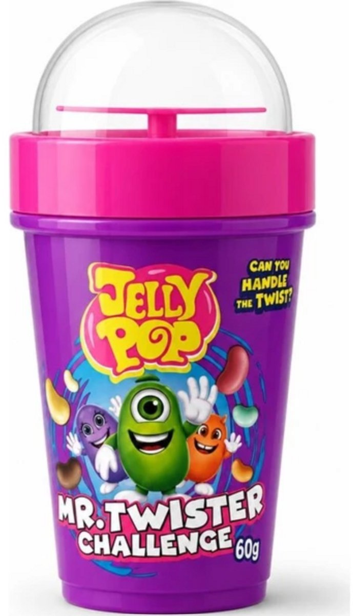 JellyPop Mr. Twister - Jelly Beans Challenge met Draaischijf - 60 g