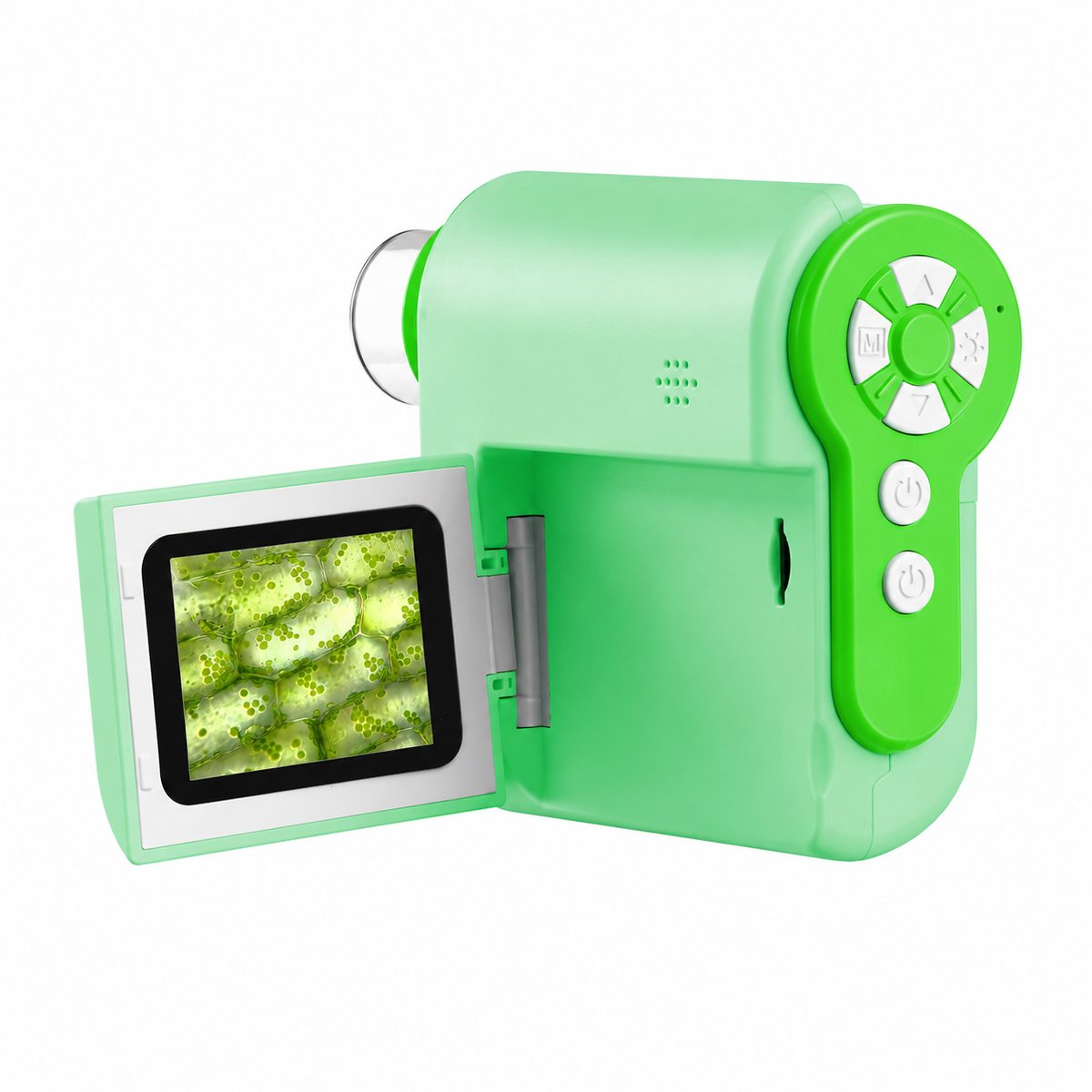Bobypet - Digitale Microscoop voor Kinderen - Draagbare Zakmicroscoop met 2.0 Inch LCD Scherm - Handmicroscoop Camera 1000x - Inclusief 32GB SD Kaart & 6 Preparaatglaasjes - Educatief Speelgoed Cadeau 4-12 Jaar - Groen