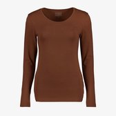 TwoDay dames basic longsleeve shirt bruin - Maat M