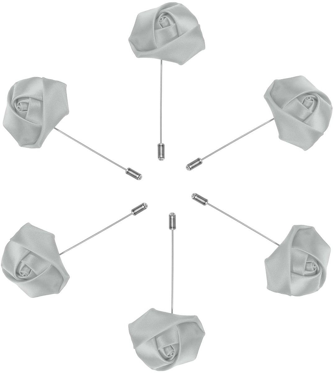 Solidchoice - Set van 6 Rozen Boutonnières voor Bruiloften en Speciale Gelegenheden