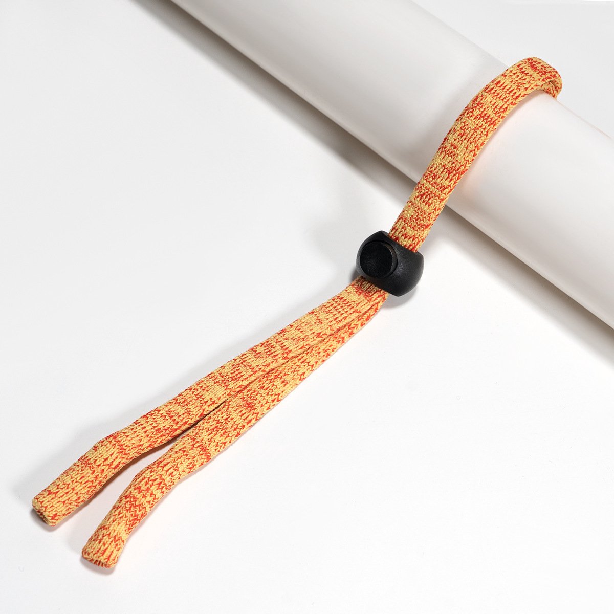 Antislipbrilkoordjes – Set van 5 – Houders voor sportzonnebrillen – Verstelbaar – Geschikt voor dames, heren en kinderen – Veilige brilkoordjes – Accessoires voor buitensporten -Oranje-rood