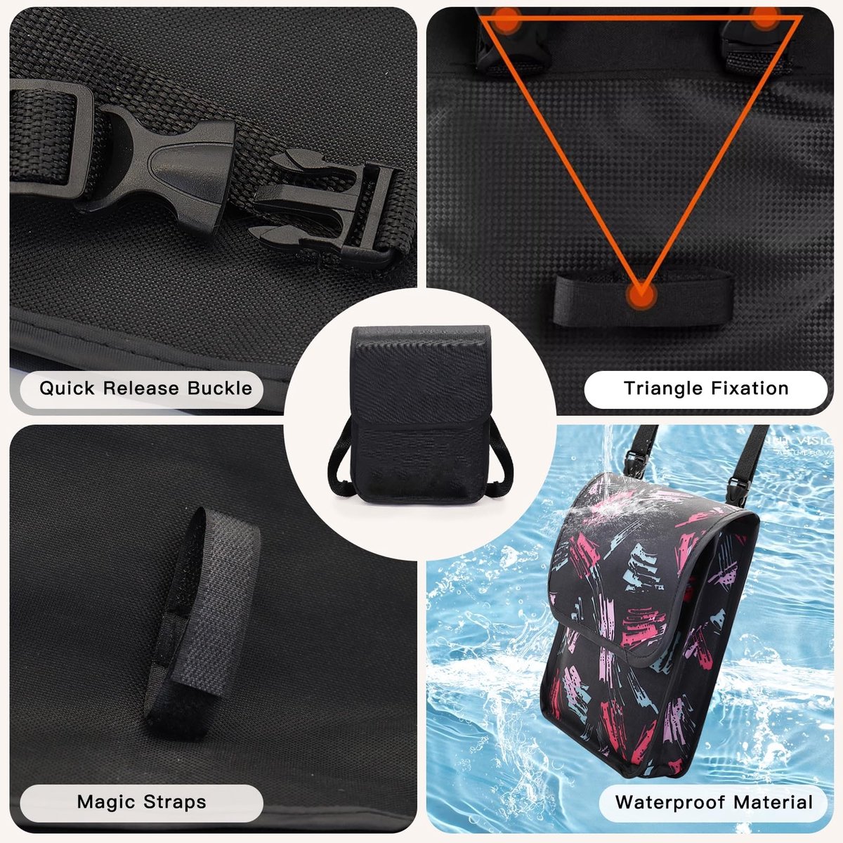 Solidchoice - Waterproof Fiets Handlebar Tas met Dubbele Opbergruimte
