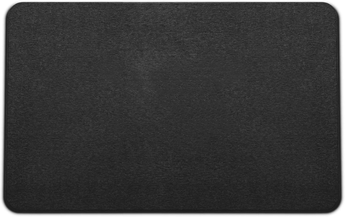 Zwarte, sneldrogende mat van diatomeeënaarde (11,8 x 15,7 inch) — Absorberende mat voor het keukenblad; afdruipmat voor koffieaccessoires en servies