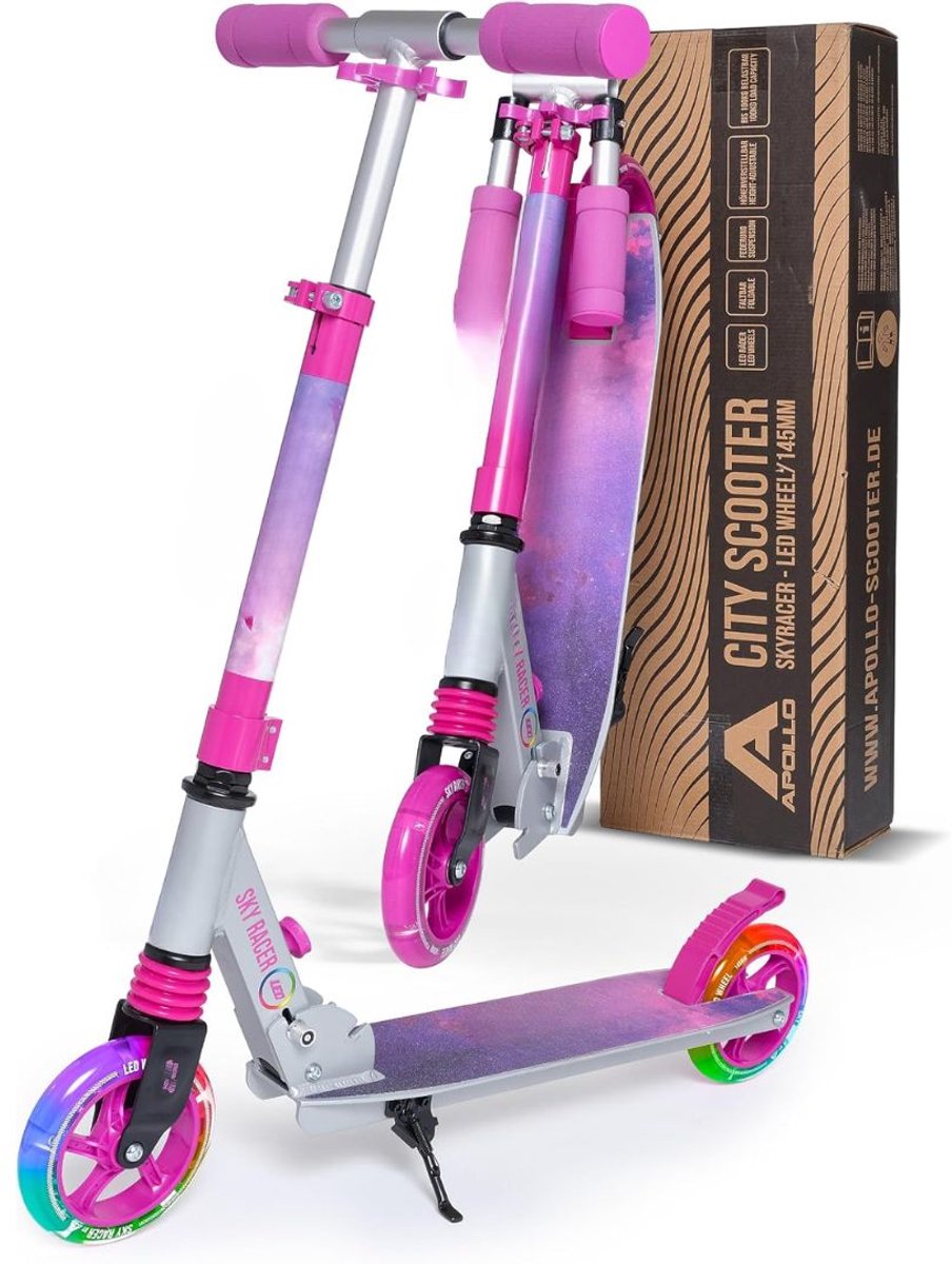 NIVA® Elektrische Step - In hoogte Verstelbaar - Elektrische Steps voor Jongens - Sterrenlicht - 71cm x 24cm x 14cm