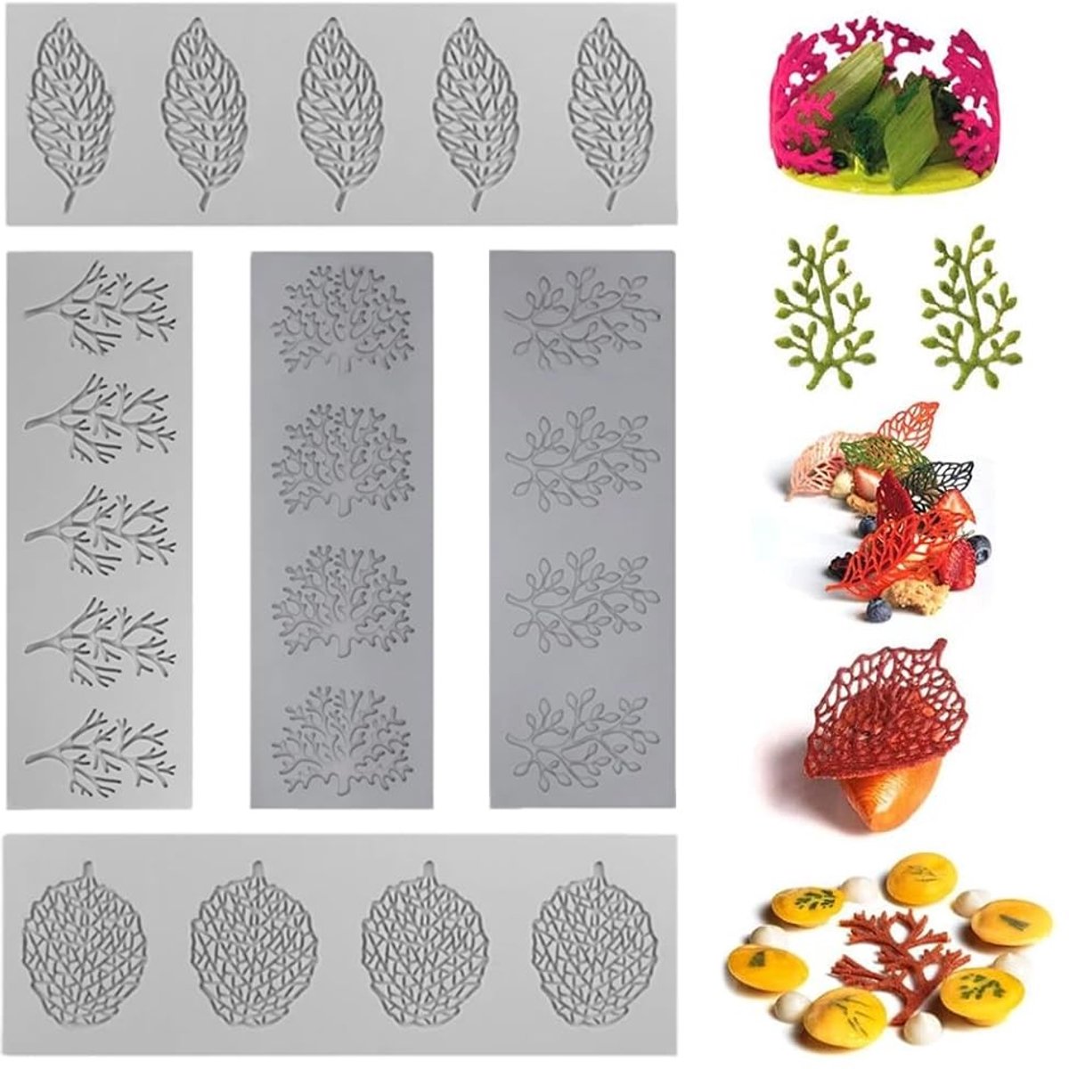 Solidchoice - Silicone Moulds Set - 3D Fondant en Cake Decoratie Mallen